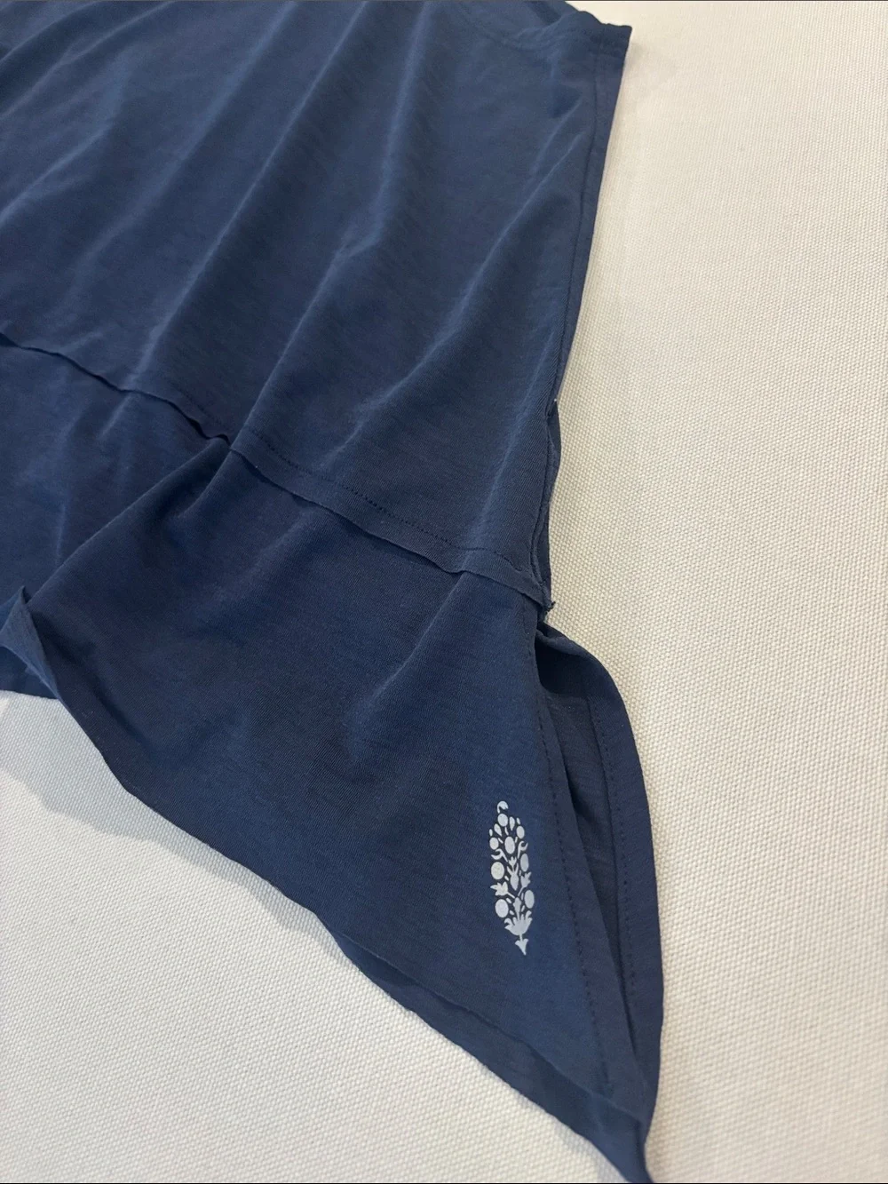 FP Movement Navy Sleeveless Drapey Layered Asymmetrical ultra soft Tank. S/P